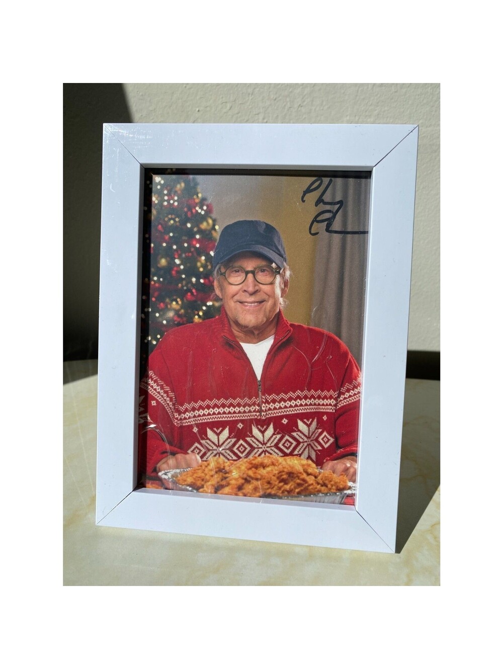 Rare Raising Canes x Chevy Chase, Autographed Signed 8X10 Photo Reprint in Frame